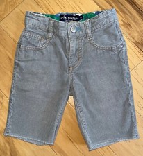 MINI BODEN BOYS GRAY CORDUROY CUTOFF SHORTS SIZE 5T EXCELLENT COND LD6
