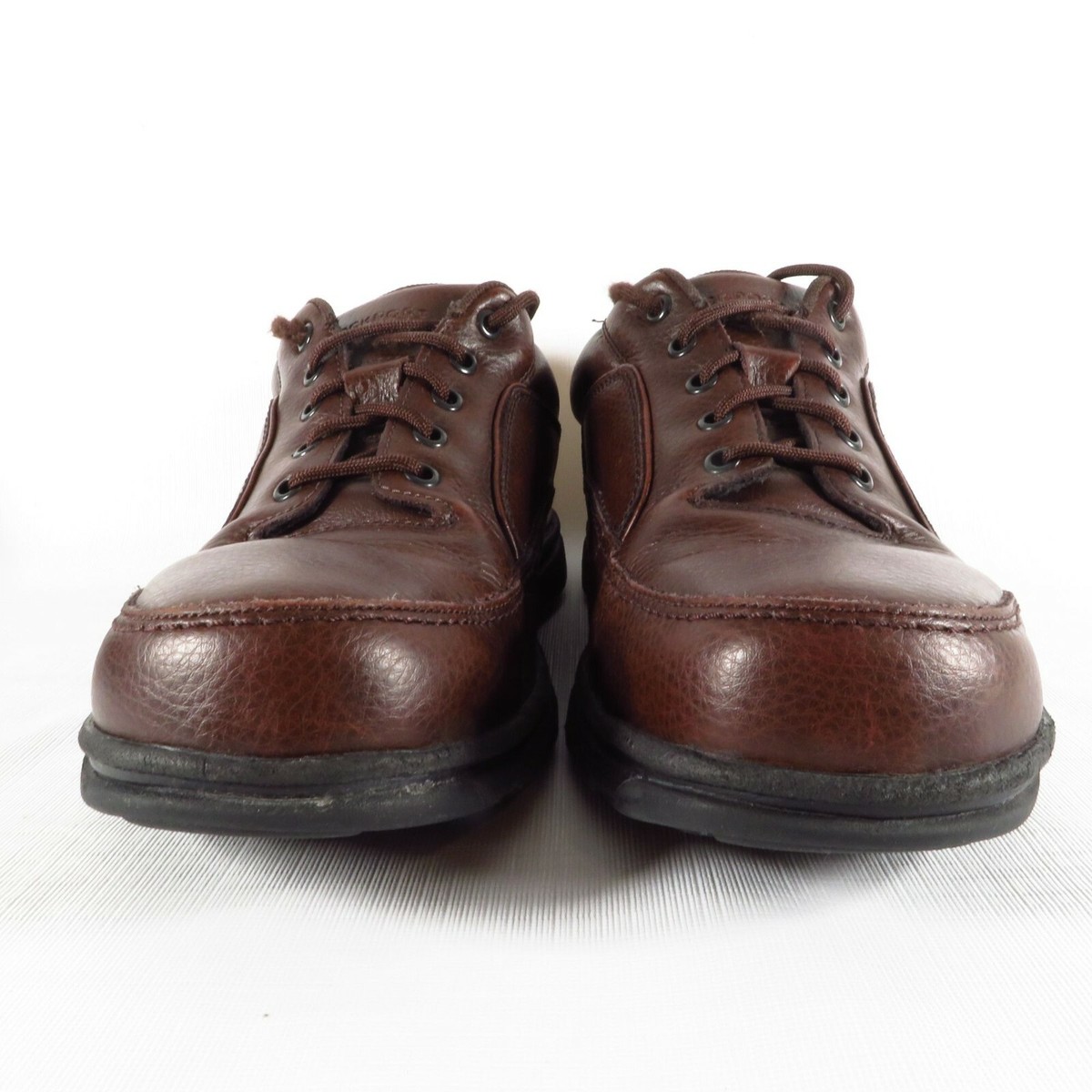 Rockport K71201 Eureka Brown Pebbled Leather Lace-Up Oxford Shoes Men\'s 12M Rockport K71201 Eureka Brown Pebbled Leather | Mercari main image 3