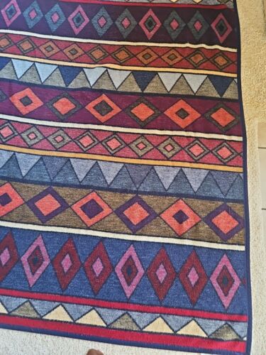 Biderlack Aurora Dark Muted Colors Throw Blanket 74"x 56" Cabin Woods Mission - Picture 3 of 6