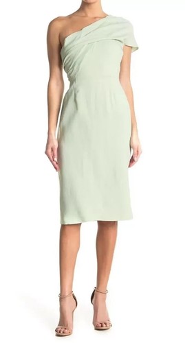 New Reiss Riana One Shoulder Dress in Mint/Aqua/Green Size UK 6/US 2 £195.00 - Picture 3 of 3