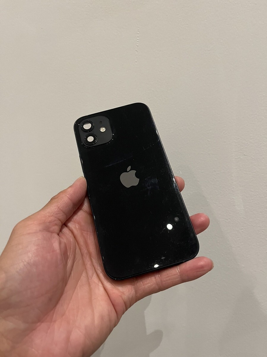 Apple Rear Back Housing With Parts For iPhone 12 Black Genuine