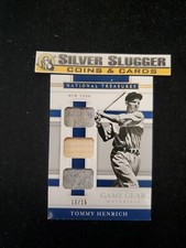 2020 Tommy Henrich Panini National Treasures Game Gear Materials Patch Relic /15