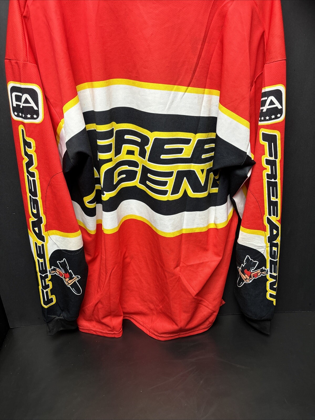 NOS (L) Free Agent Knucklebone Bicycle Factory Team Racing Jersey Bmx GT Mini SE