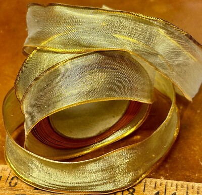 vintage metallic ribbon wire 1.25
