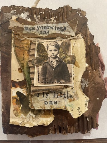 “Fly Little One“ Altered Book. 50+ Pages Of RAW Original Art