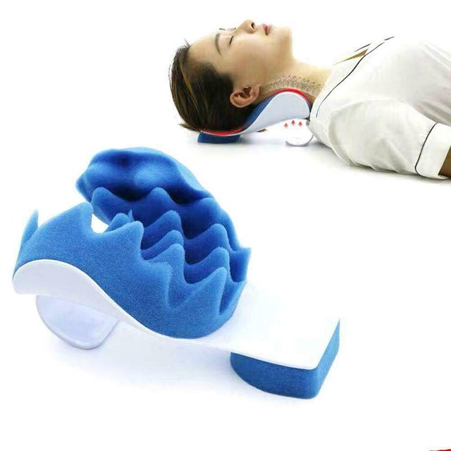 Neck And Shoulder Relaxer Pillow Pain Relief Cervical Supporter Spine