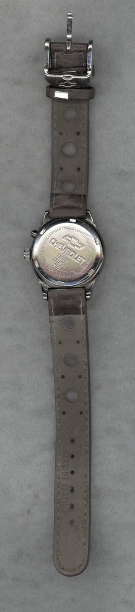 VINTAGE ~ AUTOGLO ~ CORVETTE LEATHER BAND WRISTWATCH  display picture 1