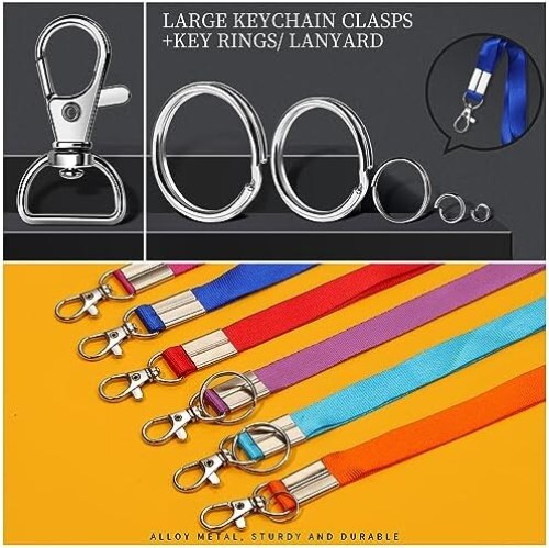 265PCS Keychains Clips with Key Rings, Keychain, Metal Lobster Claw Clasps and K - Picture 4 of 8