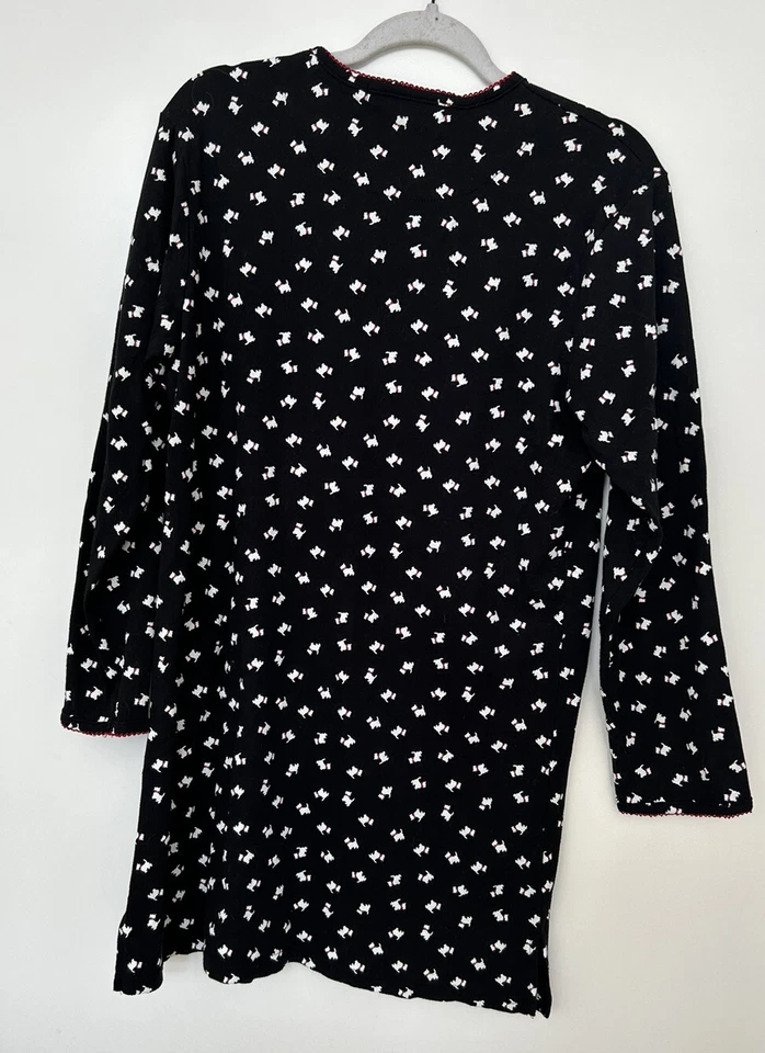 复古 Charter Club Intimates M Scotty 女式短睡衣棉 — 第 4/4 张图片