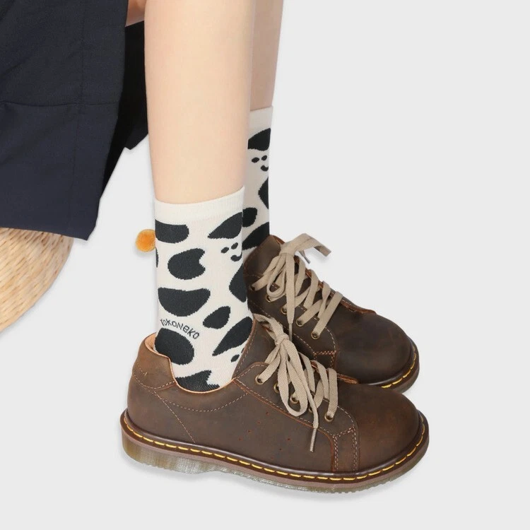 Calcetines MIUTOO Novedad Animal Crew, Para Mujer Talla 5-8, Paquete de 3 con Conejito, Pato, Vaca Foto 3 de 4