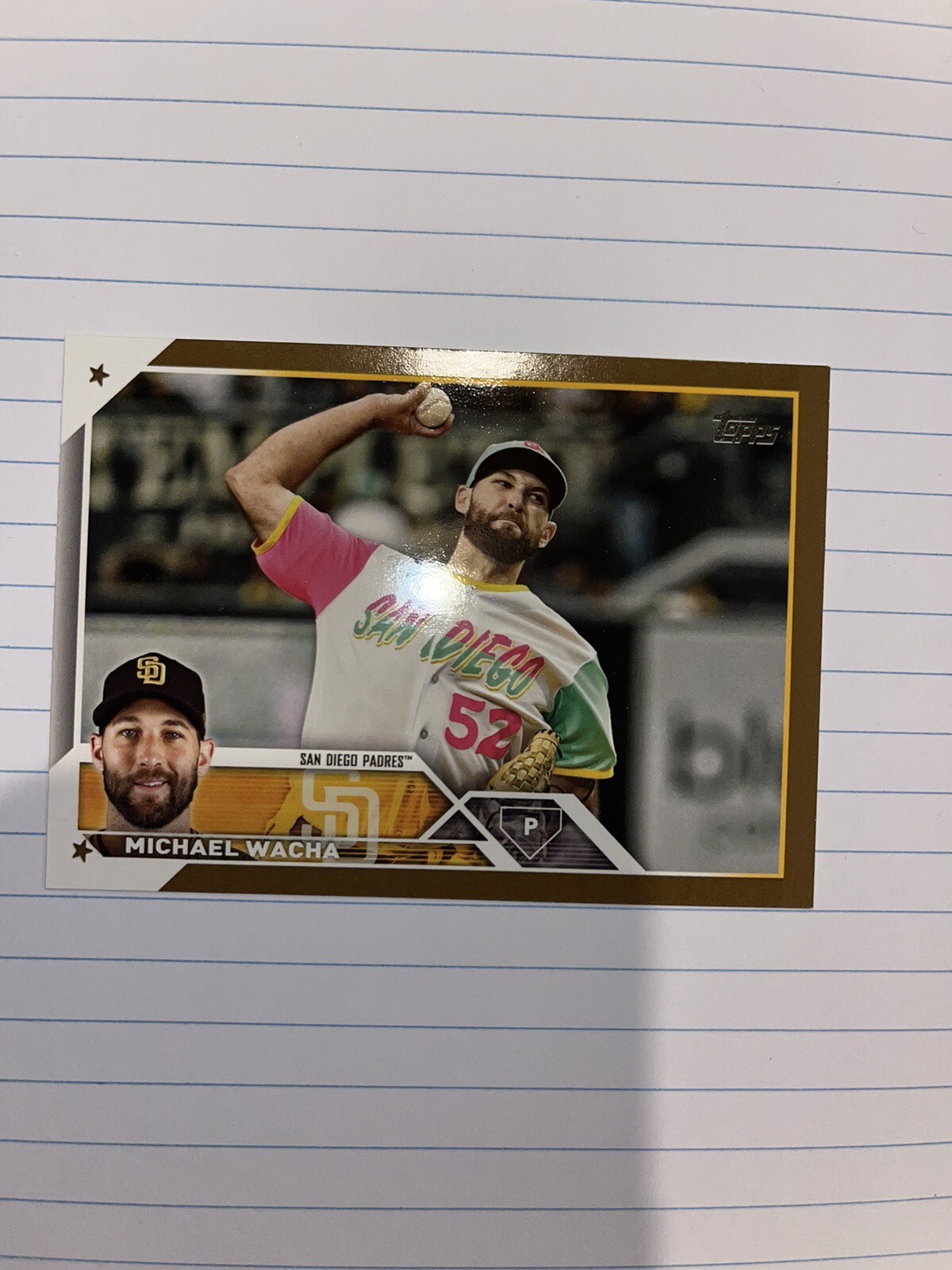 2023 Topps Update #US96 Michael Wacha GOLD /2023 - San Diego Padres