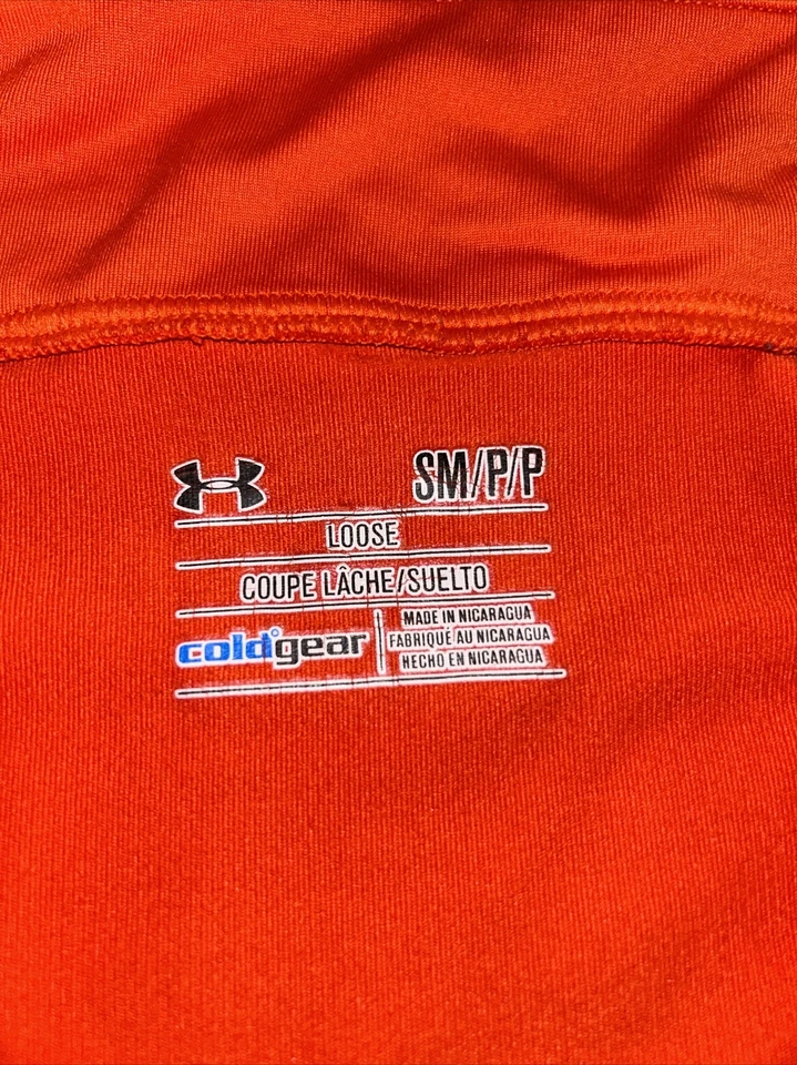 Under Armour Cold Gear Quarter Zip Pullover - Orange - Women’s SM PP - Image 2 of 4