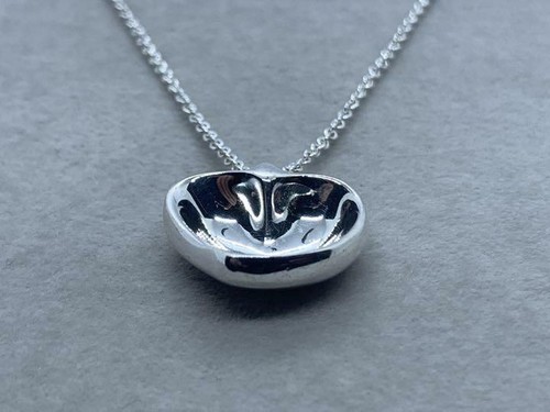 Tiffany & Co.Elsa Peretti Full Heart Necklace Pendant Silver 925 no box 40cm - Picture 4 of 7