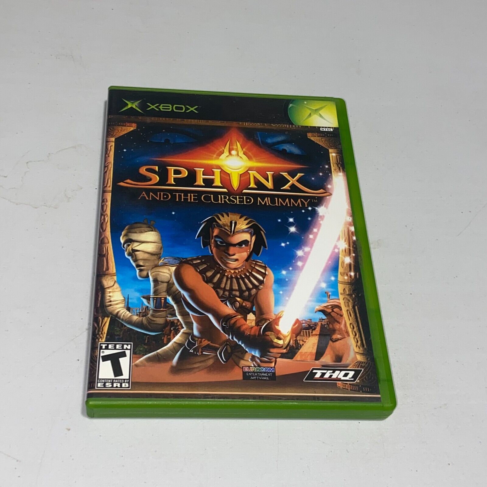 Sphinx and the Cursed Mummy (Microsoft Xbox, 2003) completa con manual y probada