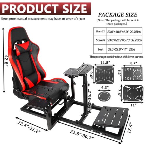 Supllueer Flight Racing Simulation Cockpit mit Sitz passend für Logitech G29 X52 - Picture 10 of 25