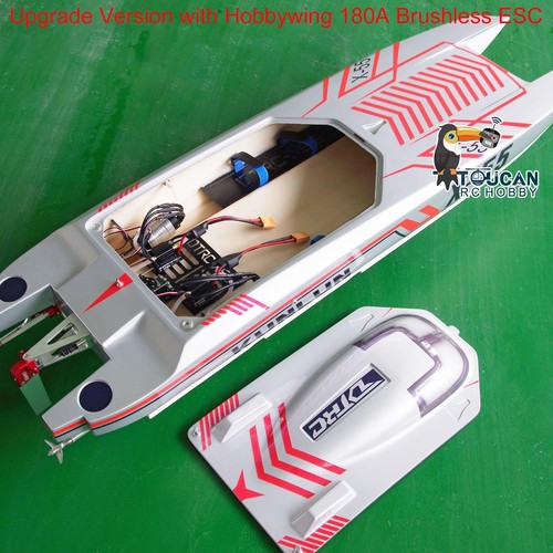 DTRC X55 Painted Waterproof Racing Boats 130km/h RC Ship Model Servo CNC Motor - Picture 8 of 12