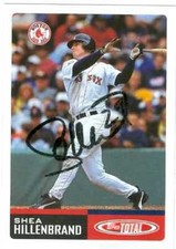 Shea Hillenbrand autographed Baseball Card Boston Red Sox 2002 Topps Total #177