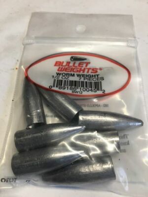Bullet Weights Slip Sinkers worm weights 1/2 oz