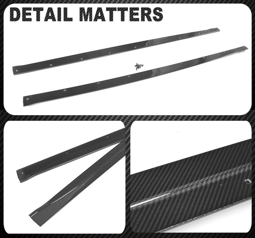 Für Alfa Romeo Giulia Limo Carbon Seitenschweller Ansätze Side Skirts Spoiler - Bild 13 von 13
