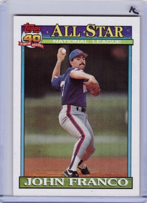 Topps 1991 Baseball # 407 Allstar John Franco b