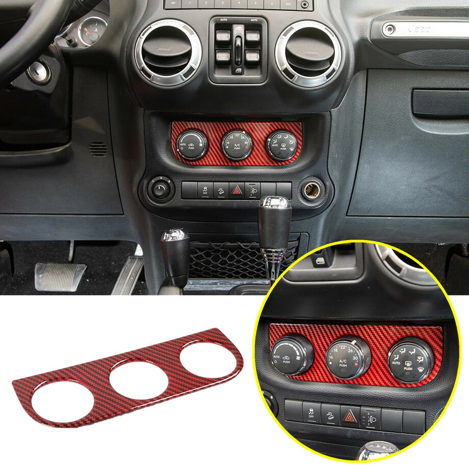 For 11-2017 Jeep Wrangler JK Red Carbon Air Conditioning