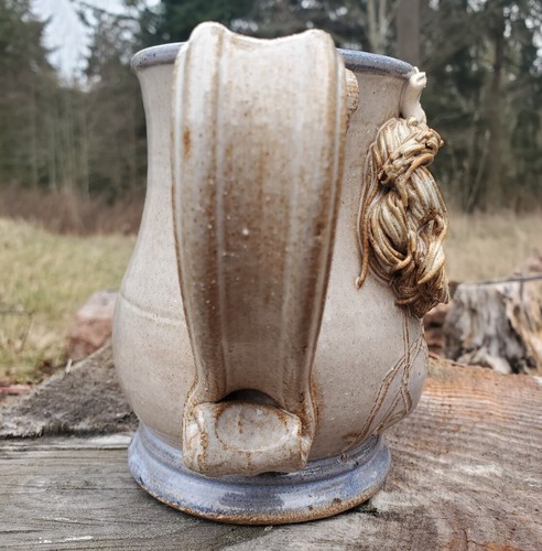 John Coiner Pottery 3D Nurse RN Face Mug Patty Graf Vintage Hero Front Line NICE - Picture 4 of 11
