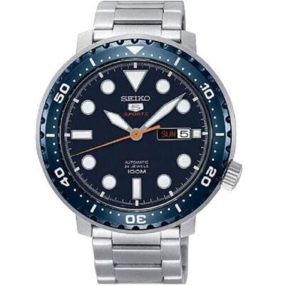SEIKO 5 Sport SRPC63K1 Bottle Cap 100M Automatic Blue Dial SRPC63 New 