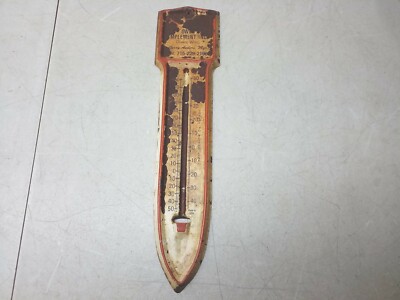 Owen Implement Inc Gerry Anders Mgr Vintage Wisconsin Ag Advertising Thermometer