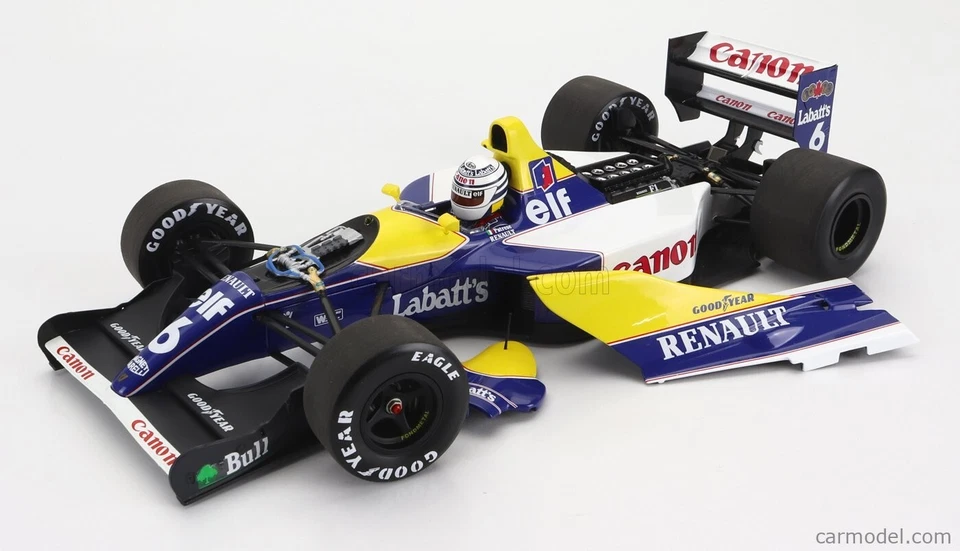 WILLIAMS RENAULT FW14B #6 PATRESE F1 CHAMPIONSHIP 1992 1:18 MINICHAMPS 110920006 - Image 2 of 4