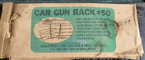 NOS San Angelo Die Casting & Mfg Co. A50 3 Gun Passenger Car Gun Rack