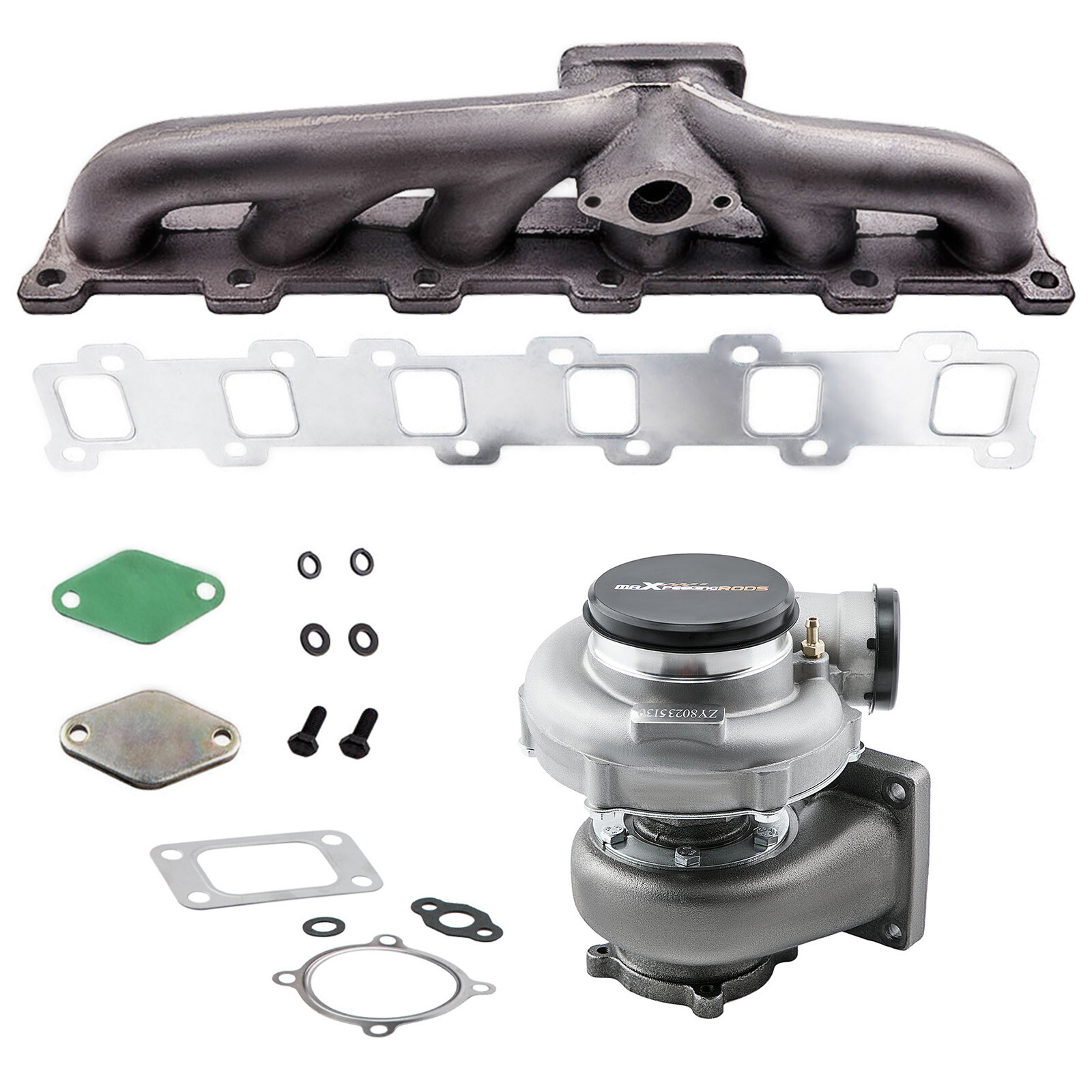Turbo manifold Kit GT35 GT3582 T3 a/r .63 for Nissan Safari TD42 TB42 TD45 TB45