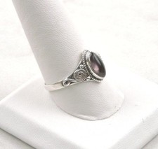 Sterling Silver 2 ct Marquise Amethyst Ring - Free Gift Packaging