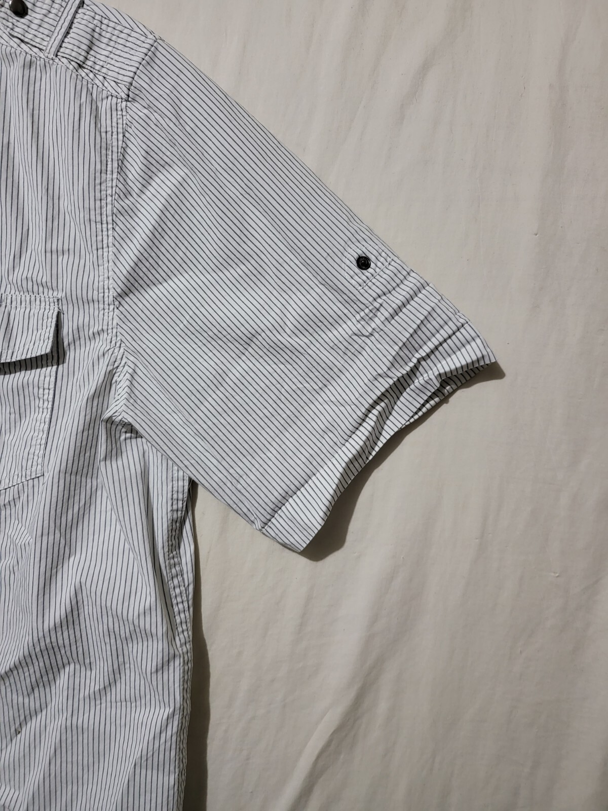 Heritage 1981 Snap Button Down White Black Short … - image 2