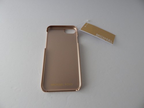 Michael Kors Saffiano Leather Snap On Case for iPhone SE iPhone 8/7 Pale Gold - Picture 5 of 9