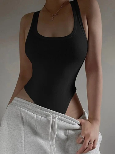Ärmelloser Strick Body Street Mieder Sexy Bodycon Schulterfrei Neckholder Club Top - Bild 1 von 14