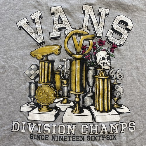 Vans Division Champs Since 1966 graues T-Shirt Größe M - Bild 5 von 5