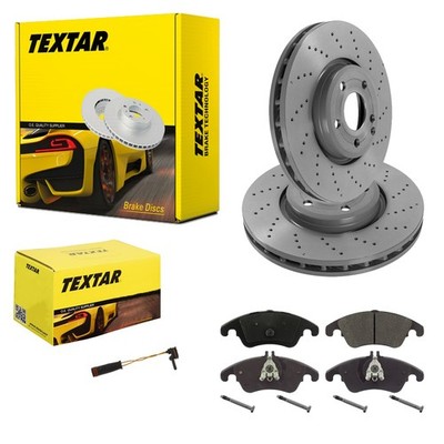 TEXTAR BREMSSCHEIBEN 322mm + BELÄGE VORNE passend für MERCEDES CLS C218 X218