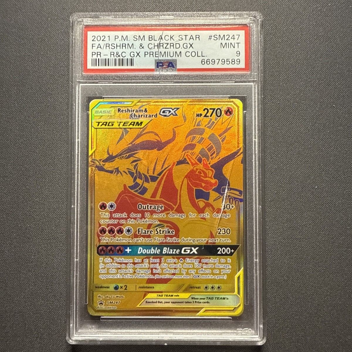ポケモンカードゲーム Reshiram & Charizard GX SR PSA10 Pokémon TCG Reshiram & Charizard GX SM247 Holo PSA 10 | eBay