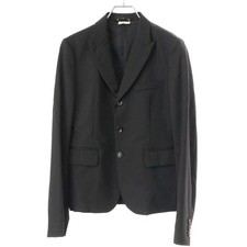 COMME des GARCONS 2009AW Wool Logislet Docking Tailored Jacket Black S