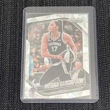 2025 Panini Prizm WNBA- Ice Prizm #49 Megan Gustafson- Las Vegas Aces
