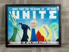 DC Comics Superheroes - Framed Print - Propaganda Art Style