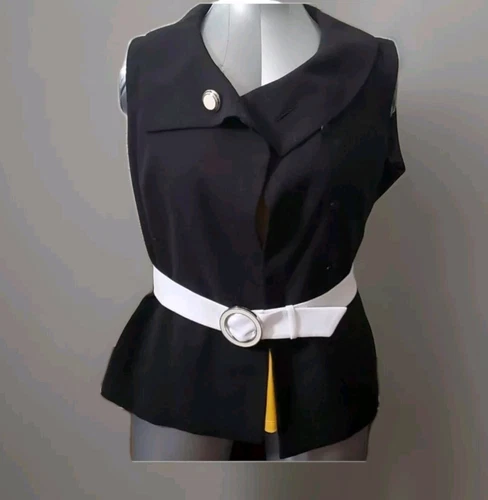 VETEMENTS Giacca foderata senza maniche con cintura collezione John Meyer nuova con etichette