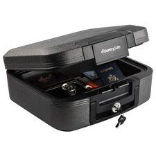 CHW20201 Fire & Water-Resistant Chest Safe W/ Key Lock, 0.28 Cu. Ft Capacity NEW