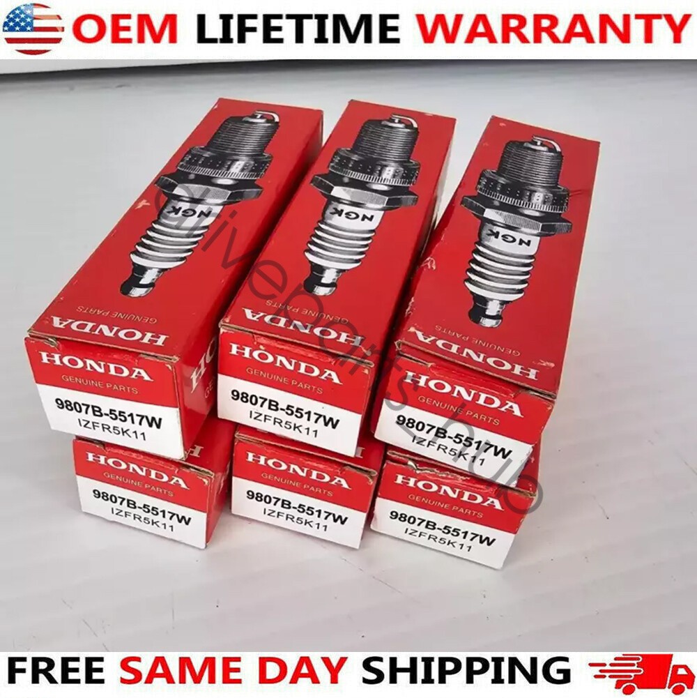 6Pcs OEM Iridium NGK 9807B-5517W For Odyssey IZFR5K11 Spark Plugs J35A6 Original
