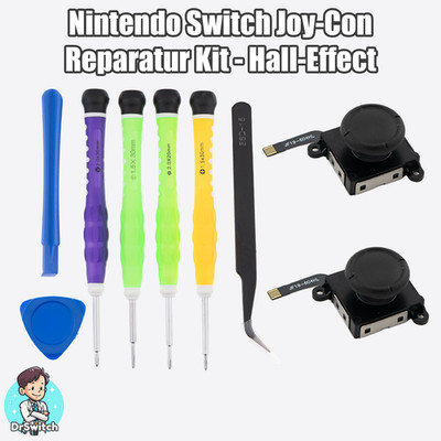 Nintendo Switch Joy-Con Hall-Effect Controller Analog Stick Reparatur Set Kit