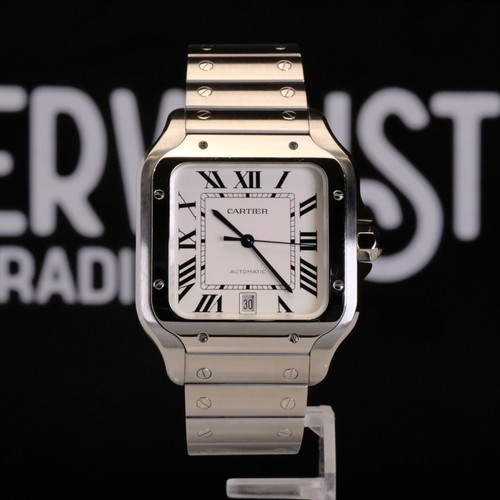 Cartier Santos De Cartier 39.8MM Steel WSSA0018 - Box and Papers
