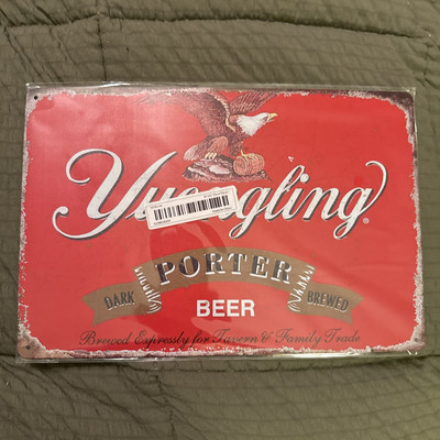 Metal Tin Of  Yuengling Porter Beer  Brewed Especially For Tavern & Family Trade
