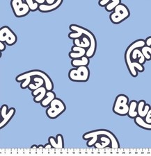 Bluey Name Fleece Fabric