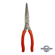 Snap-on Tools New 97acfo 9in Orange Soft Grip Rounded Jaw Needle Nose Pliers Usa