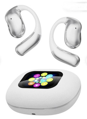 Open-Ear Bluetooth V5.4 Headphones Wireless Earbuds AI Translator Touch Screen